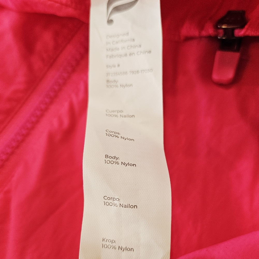 Hot Pink Windbreaker Jacket Athleisure Model Off Duty Y2K Sporty Chic Oversized - Picture 9 of 11